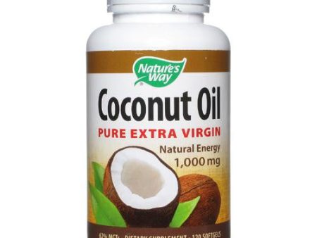 Nature s Way Coconut Oil - 1000 Mg - 120 Softgels For Cheap