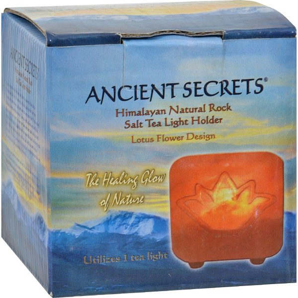 Ancient Secrets Himalayan Salt Tea Light Lotus - Pack For Discount