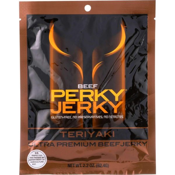 Perky Jerky Jerky - Beef - Tasty Teriyaki - 2.2 Oz - Case Of 8 Online Hot Sale