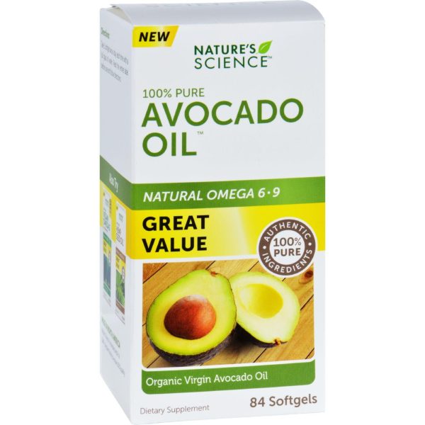 Natures Science Avocado Oil - 100 Percent Pure - 84 Softgels Sale