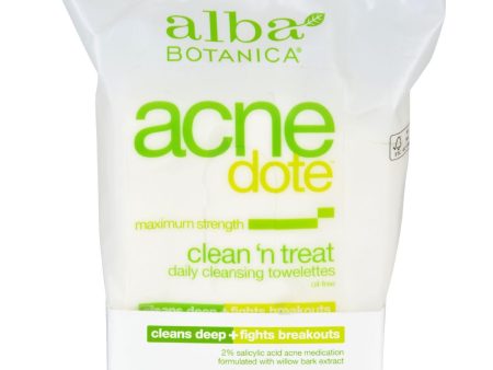 Alba Botanica Acnedote Clean Treat Towel - 30 Pack Discount