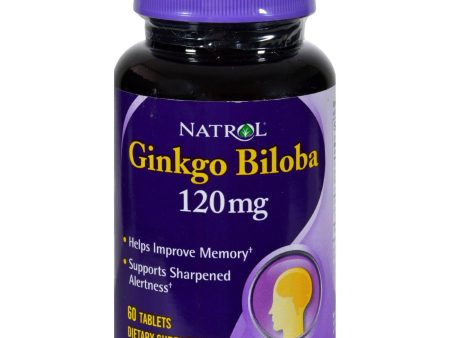 Natrol Ginkgo Biloba - 120 Mg - 60 Tablets Fashion