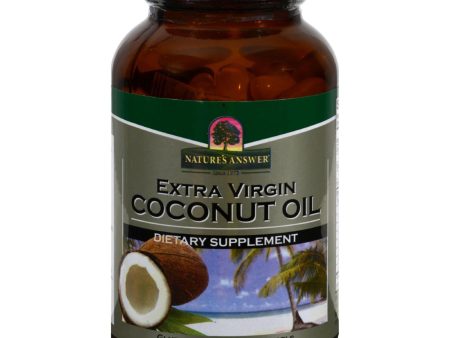 Nature s Answer Extra Virgin Coconut Oil - 120 Softgels For Sale