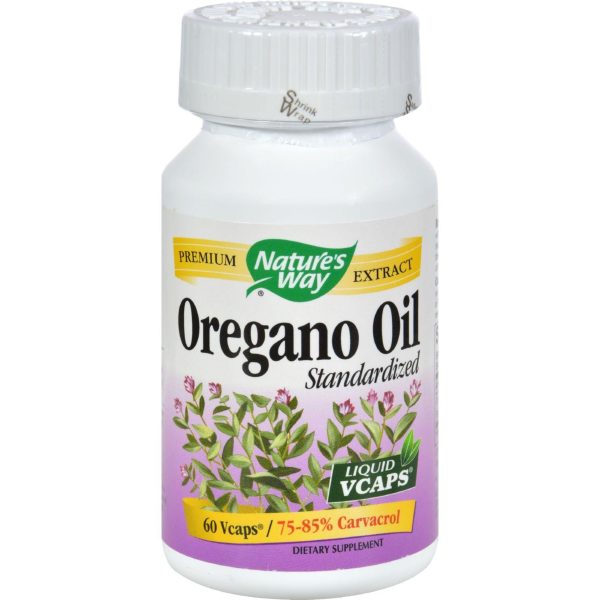 Nature s Way Oregano Oil Standardized - 60 Vegetarian Capsules Online Hot Sale