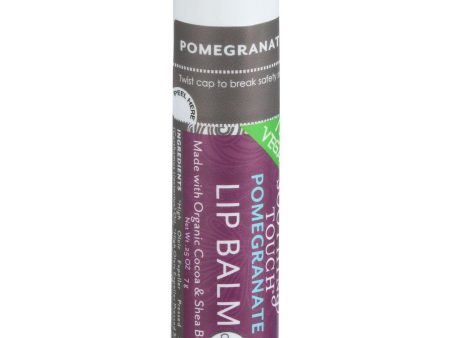 Soothing Touch Lip Balm - Organic - Pomegranate - .25 Oz - Case Of 12 For Sale