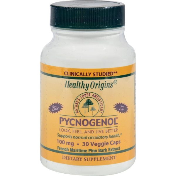 Healthy Origins Pycnogenol - 100 Mg - 30 Vegetarian Capsules For Cheap