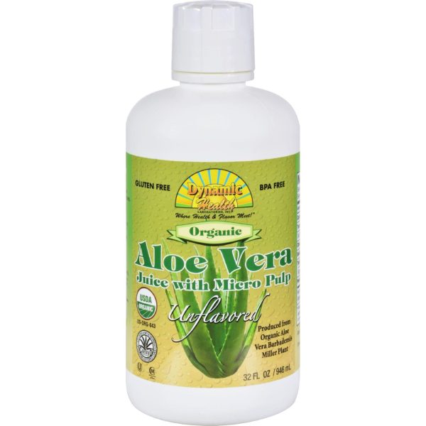 Dynamic Health Organic Aloe Vera Juice With Micro Pulp - 32 Fl Oz Fashion