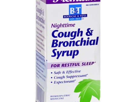 Boericke And Tafel Cough And Bronchial Syrup Nighttime - 4 Fl Oz For Cheap