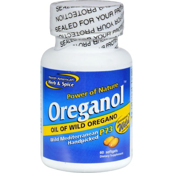 North American Herb And Spice Oreganol Oil Of Wild Oregano - 60 Gelatin Capsules Online Hot Sale