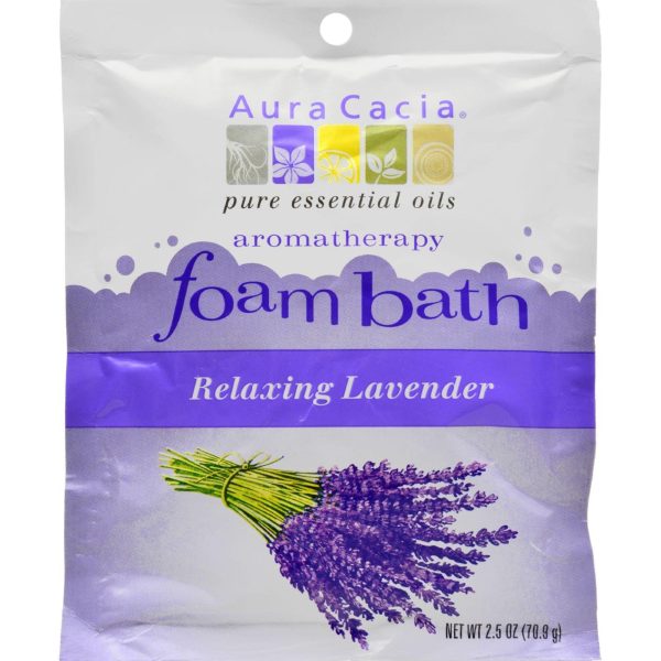 Aura Cacia Foam Bath Relaxing Lavender - 2.5 Oz - Case Of 6 Cheap