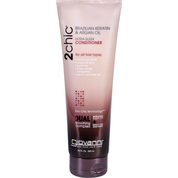 Giovanni 2chic Ultra-sleek Conditioner With Brazilian Keratin And Argan Oil - 8.5 Fl Oz Discount