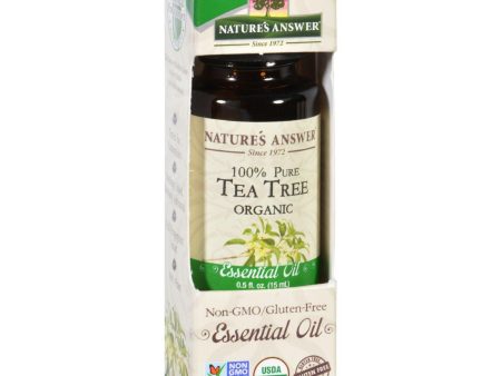 Natures Answer Essential Oil - Organic - Tea Tree - .5 Oz Supply