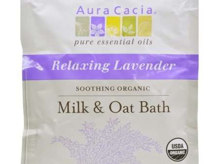 Aura Cacia Relaxing Lavender Milk And Oat Bath Organic - 1.75 Oz - Case Of 6 Discount