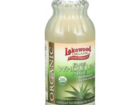 Lakewood Organic Aloe Juice - Whole Leaf - Fresh Pressed - With Lemon - 12.5 Oz Online