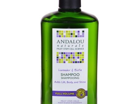 Andalou Naturals Full Volume Shampoo Lavender And Biotin - 11.5 Fl Oz Supply