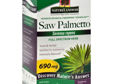 Nature s Answer Saw Palmetto Berry Extract - 120 Vcaps For Sale