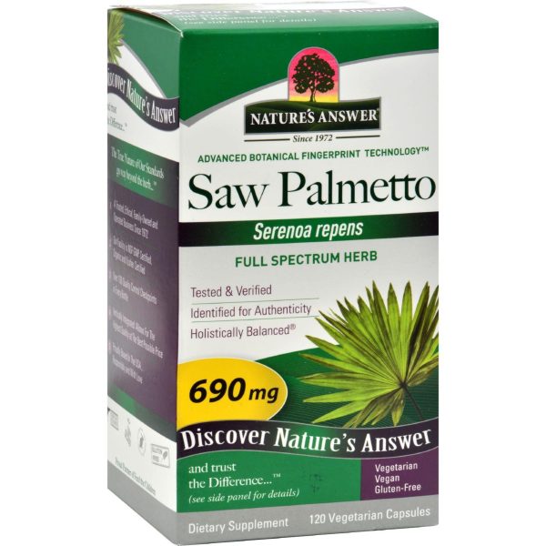 Nature s Answer Saw Palmetto Berry Extract - 120 Vcaps For Sale