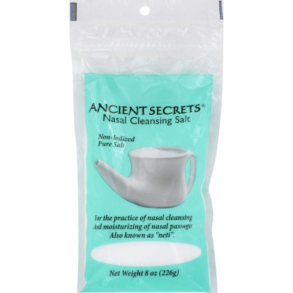 Ancient Secrets Nasal Cleansing Pot Salt - 8 Oz on Sale