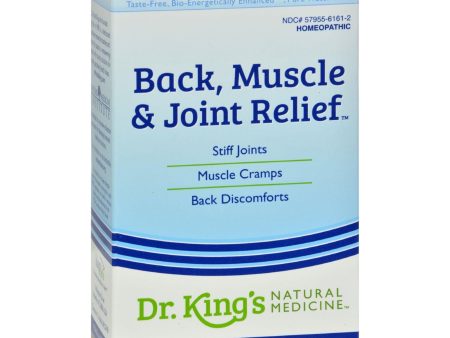 King Bio Homeopathic Back Neck Muscle And Joint Relief - 2 Fl Oz on Sale