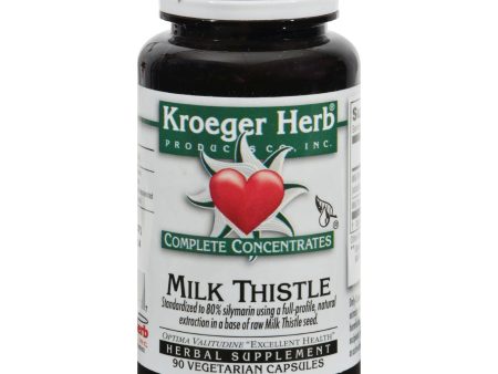 Kroeger Herb Milk Thistle - 90 Vegetarian Capsules on Sale