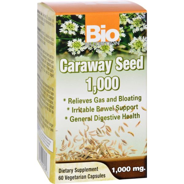 Bio Nutrition Caraway Seed 1 000 Mg - 1000 Mg - 60 Vegetarian Capsules Online