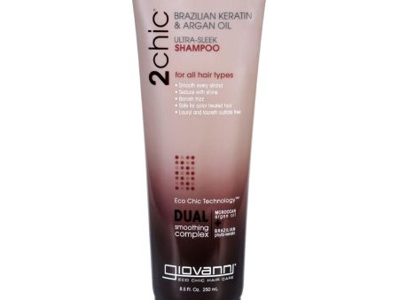 Giovanni 2chic Ultra-sleek Shampoo With Brazilian Keratin And Argan Oil - 8.5 Fl Oz Online