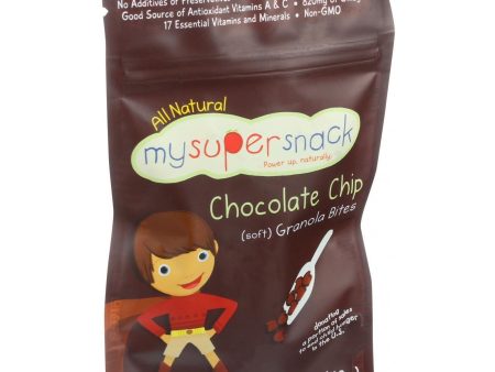 Mysupersnack Soft Granola Bites - Chocolate Chip - 1.41 Oz - Case Of 6 Sale