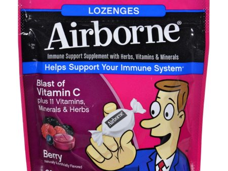 Airborne Lozenges With Vitamin C - Berry - 20 Count on Sale