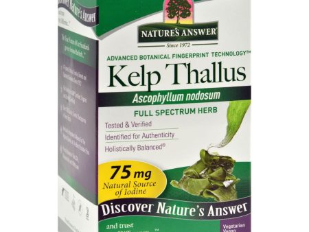 Nature s Answer Kelp Thallus - 100 Capsules Supply