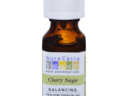 Aura Cacia Essential Oil Clary Sage - 0.5 Fl Oz Sale