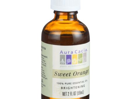 Aura Cacia Essential Oil - Brightening Sweet Orange - 2 Oz Online Hot Sale