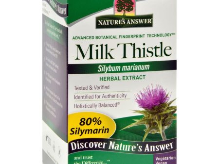 Nature s Answer Milk Thistle Seed Extract - 60 Vegetarian Capsules For Discount