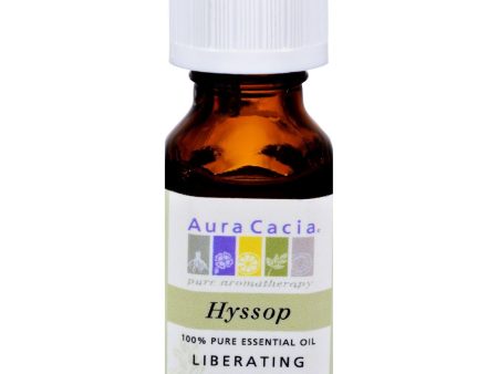 Aura Cacia 100% Pure Essential Oil Hyssop Liberating - .5 Oz Online now