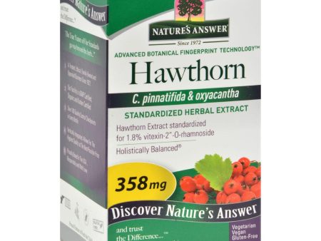 Nature s Answer Hawthorn Leaf Extract - 60 Vegetarian Capsules Online Sale