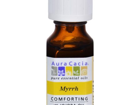 Aura Cacia Myrrh In Jojoba Oil - 0.5 Fl Oz For Sale