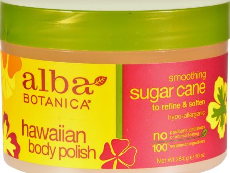 Alba Botanica Hawaiian Body Polish Sugar Cane - 10 Oz For Discount