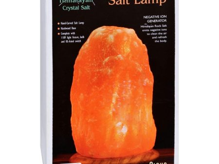 Himalayan Salt Lamp 10 Inch Wood Base Discount