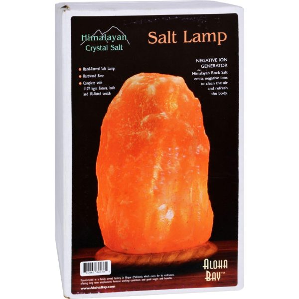 Himalayan Salt Lamp 10 Inch Wood Base Discount