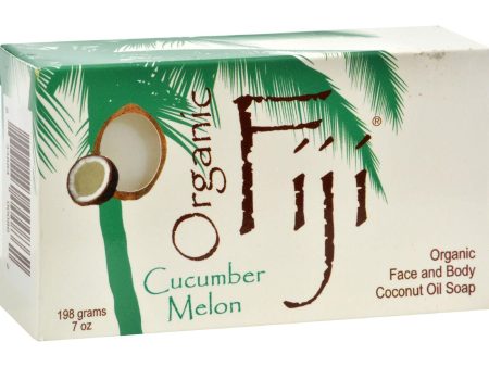 Organic Fiji Coconut Oil Soap Organic Cucumber - 7 Oz Hot on Sale