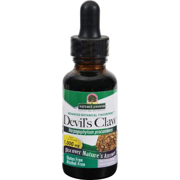 Nature s Answer Alcohol Free Devil s Claw Root - 1 Oz For Sale