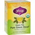 Yogi Organic Green Tea Caffeine Free - 16 Tea Bags - Case Of 6 Discount