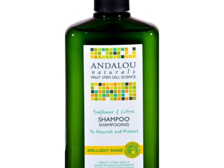 Andalou Naturals Brilliant Shine Shampoo Sunflower And Citrus - 11.5 Fl Oz Hot on Sale