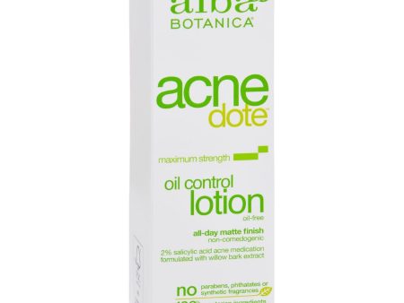 Alba Botanica Natural Acnedote Oil Control Lotion - 2 Fl Oz Online now