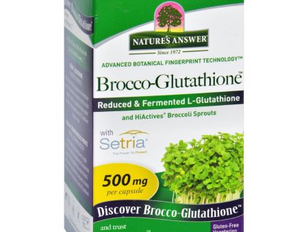 Natures Answer Brocco-glutathione - 60 Vegetarian Capsules Online Hot Sale