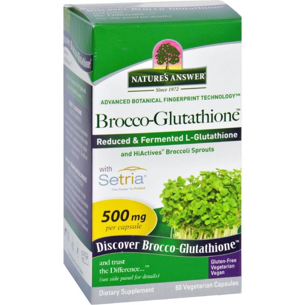 Natures Answer Brocco-glutathione - 60 Vegetarian Capsules Online Hot Sale