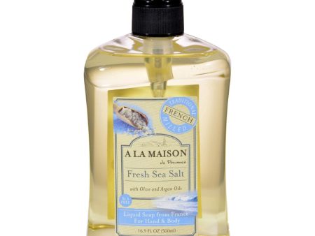 A La Maison French Liquid Soap - Fresh Sea Salt - 16.9 Oz Online Sale