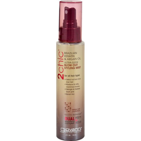 Giovanni 2chic Blow Out Styling Mist With Brazilian Keratin And Argan Oil - 4 Fl Oz Online now