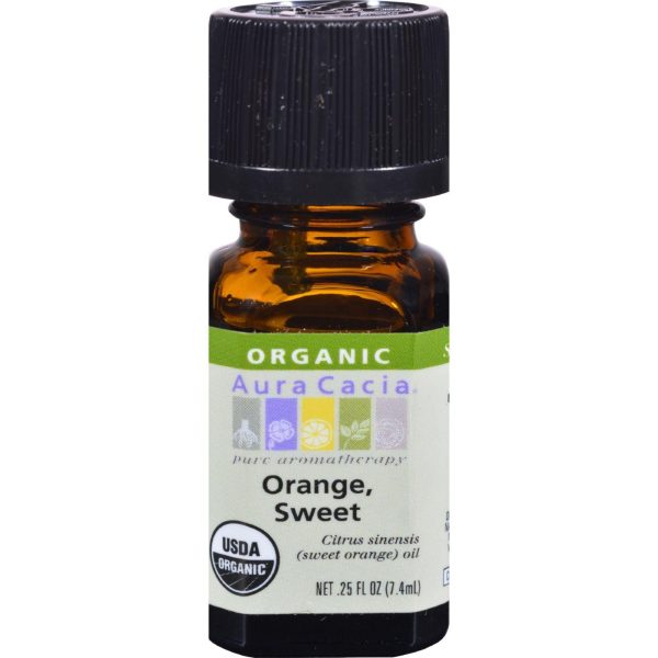 Aura Cacia Organic Orange Sweet - .25 Oz Online Sale