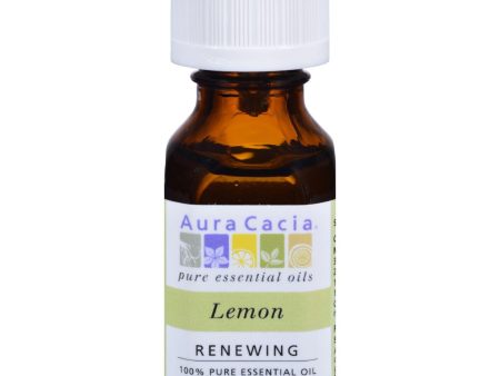 Aura Cacia Essential Oil - Lemon - 0.5 Fl Oz Online now