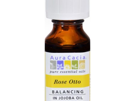 Aura Cacia Rose Otto In Jojoba Oil - 0.5 Fl Oz Sale